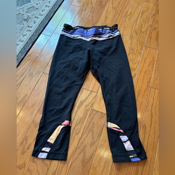 lululemon colorful block leggings womens size 8 - Picture 1 of 3